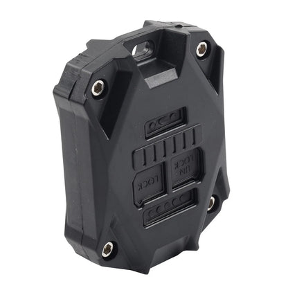 CNC Key Fob Shell Case Cover Decor Protector Fit Jeep Wrangler JK 2007-17 Black
