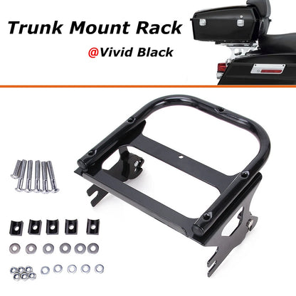 Detachable Two-up Tour Pack Pack Mount Rack Kits For Harley FLHR FLTR 1997-2008