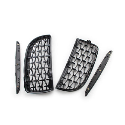Diamond Black Front Kidney Grill Grille For BMW 3 Series E90 2005-2008 E91