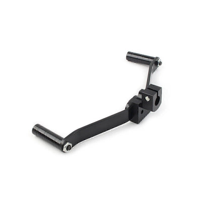 Dual Way Gear Shift Lever Footrest Pedal Shifter 21cm Black Universal Motorcycle