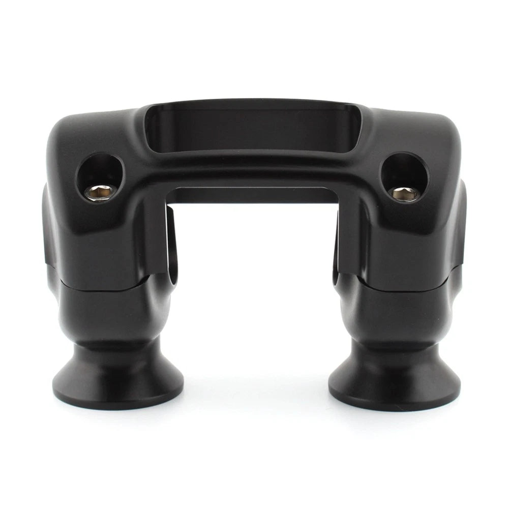 1 1/4" Handlebar 32mm Riser Top Clamp Kit For Harley Softail Street Bob Black