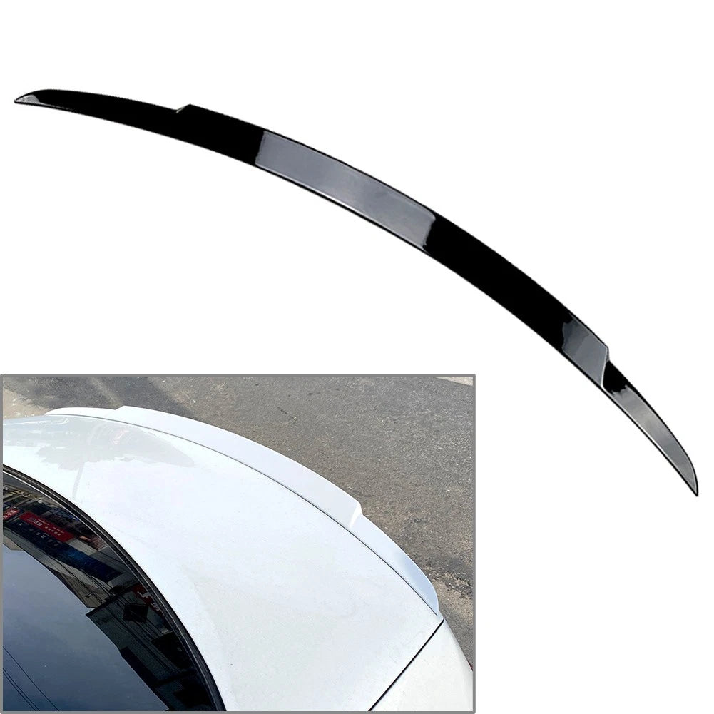 Rear Trunk Spoiler Lip Wing For Mercedes Benz E Class W213 Sedan 2016-2019 Black