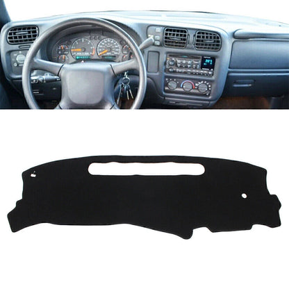 Car Dashmat Dash Cover Dashboard Mat Fit For Chevy S10 1998-2004 Polyester Black