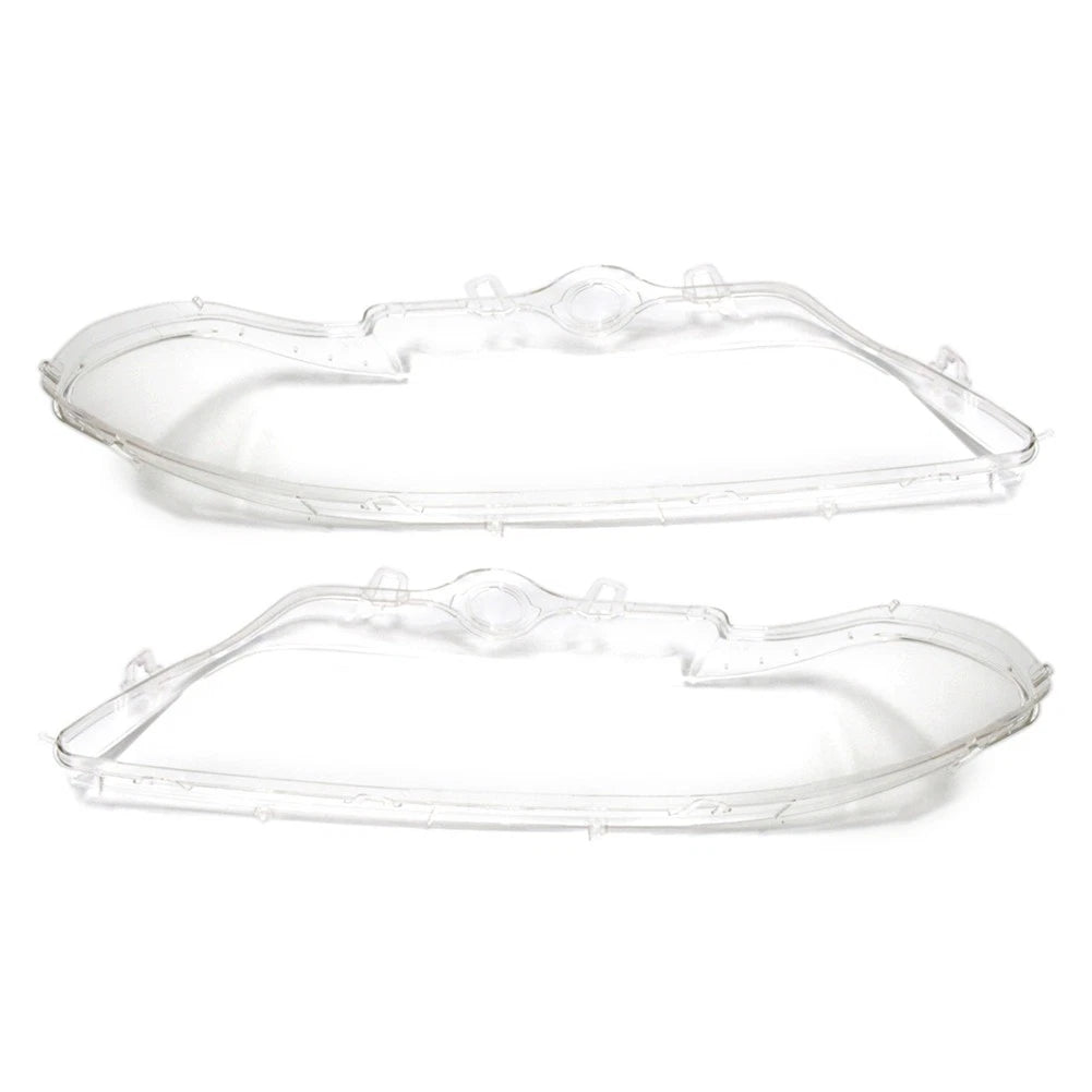 Front Headlight Lens Shell Cover Replacement Fit BMW 5 Series E39 2001-2003 PAIR