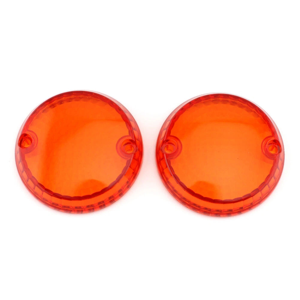 2pcs Turn Signal Lens Cover For Kawasaki Vulcan 1500 Classic Mean Streak Amber