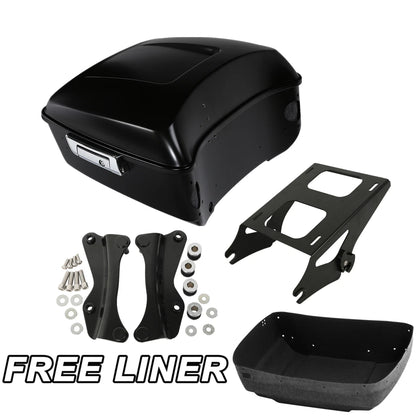 King Trunk Mount Rack & Docking Kit Fit For Harley Electra Glide 14-Up