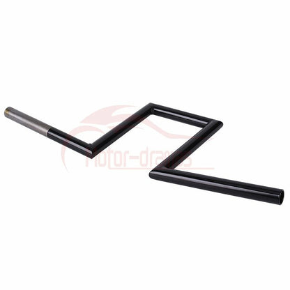 1" Z Bars Drag Handlebar Fit For Harley Bobber Softail Dyna Sportster Motorcycle