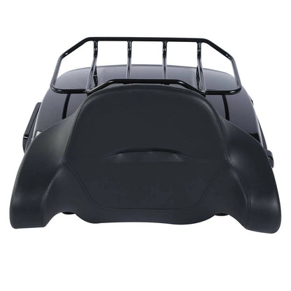 Chopped Trunk Backrest Rack Base Plate Fit For Harley Street Road Glide 2014-Up