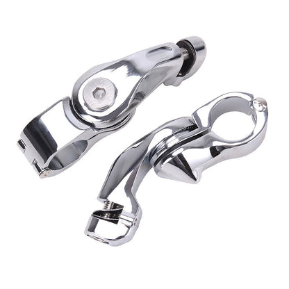 1-1/4" 1.25" Motorcycle Highway Crash Bar Foot Pegs Mount Kit For Harley Touring