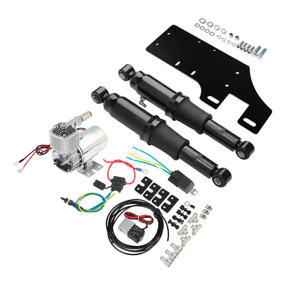 Rear Air Ride Suspension Kit Fit For Harley Electra Street Road Glide King 94-Up
