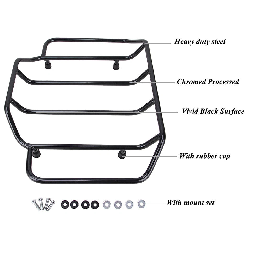 Tour Pak Pack Trunk Top Luggage Rack For Harley Touring Road King Street Glide