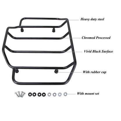 Tour Pak Pack Trunk Top Luggage Rack For Harley Touring Road King Street Glide