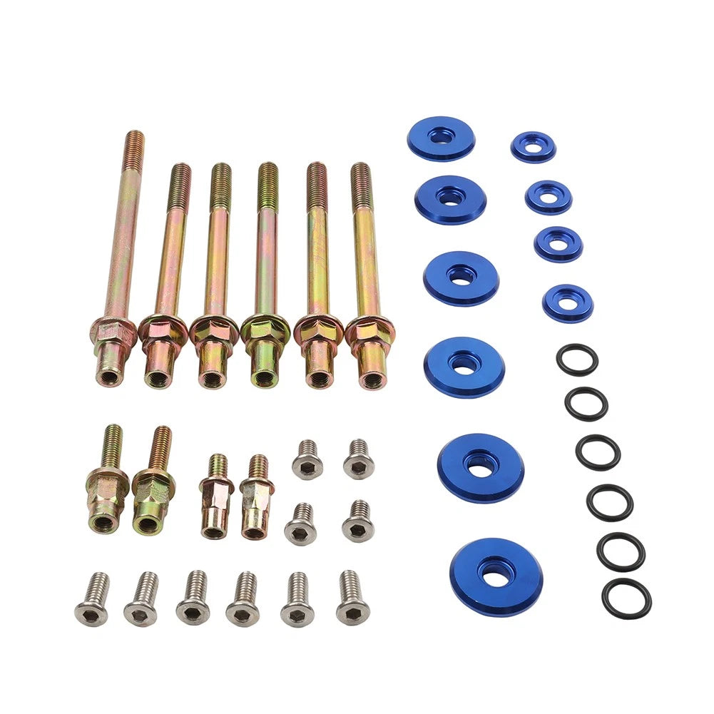 Engine Valve Cover Washer Screw Blue For Honda Acura K-Series Engines K20 K24