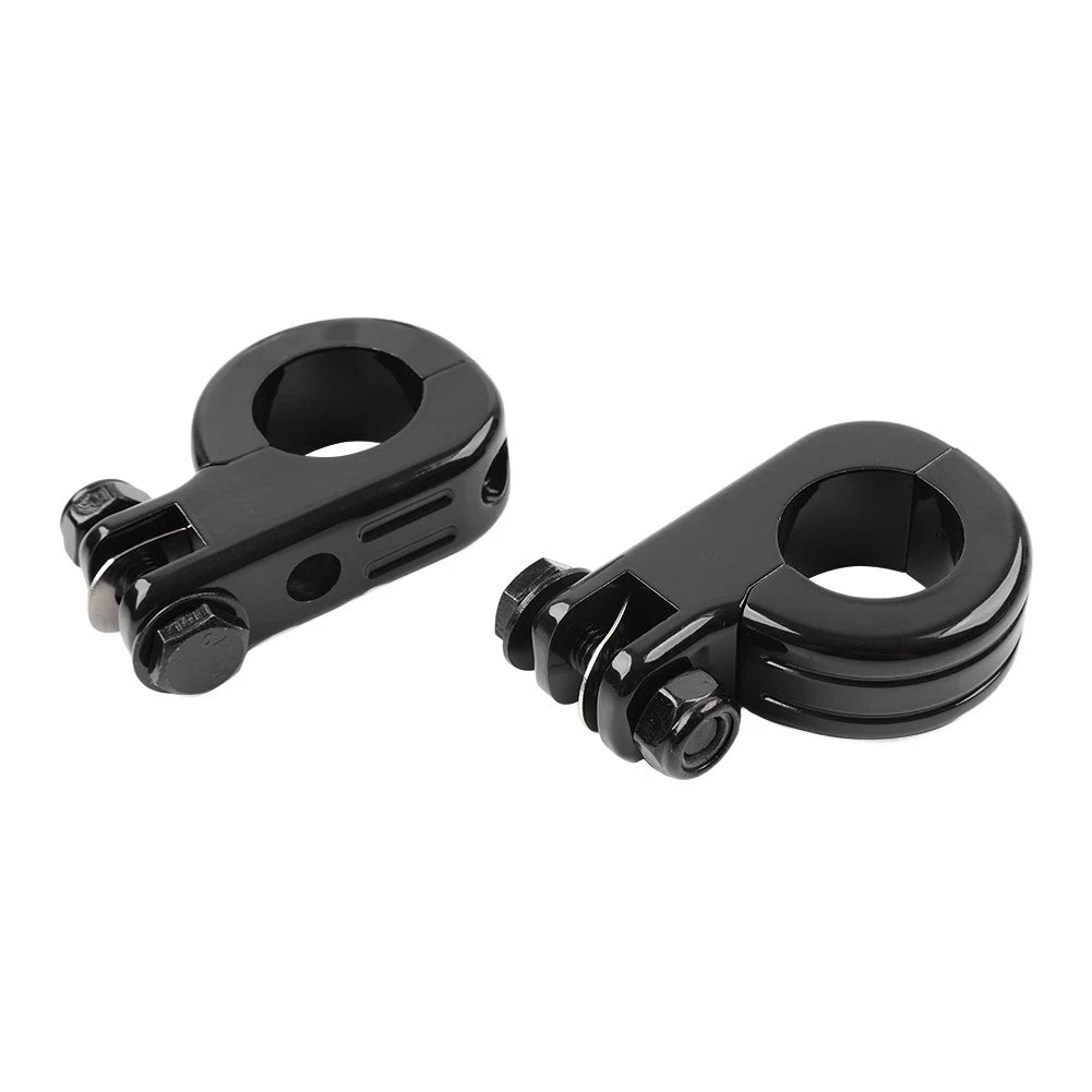 US Foot Peg Mount Clamp Bracket For Harley 1 1/4" Highway Engine Crash Bar