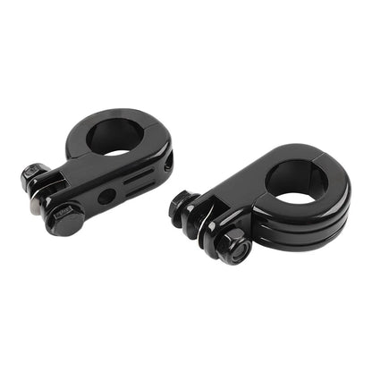 US Foot Peg Mount Clamp Bracket For Harley 1 1/4" Highway Engine Crash Bar