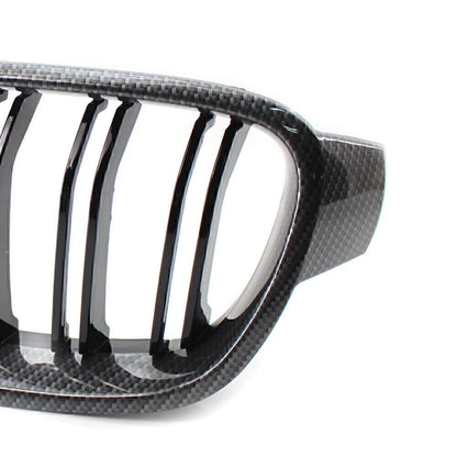 Front Frame Grille Grill M3 Style For BMW 3 Series F30 31 12-18 Carbon Black USA