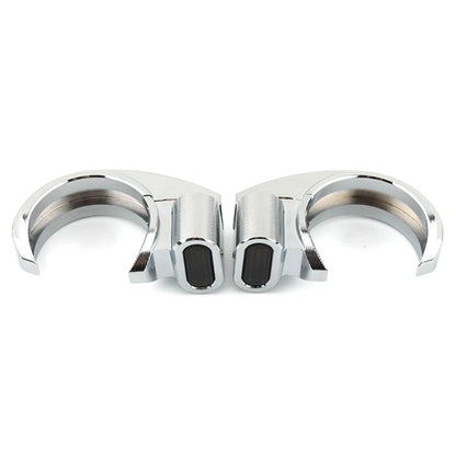 Front Turn Signal Light For Harley 39-41mm Front Fork Chrome Housing Smoke Lens