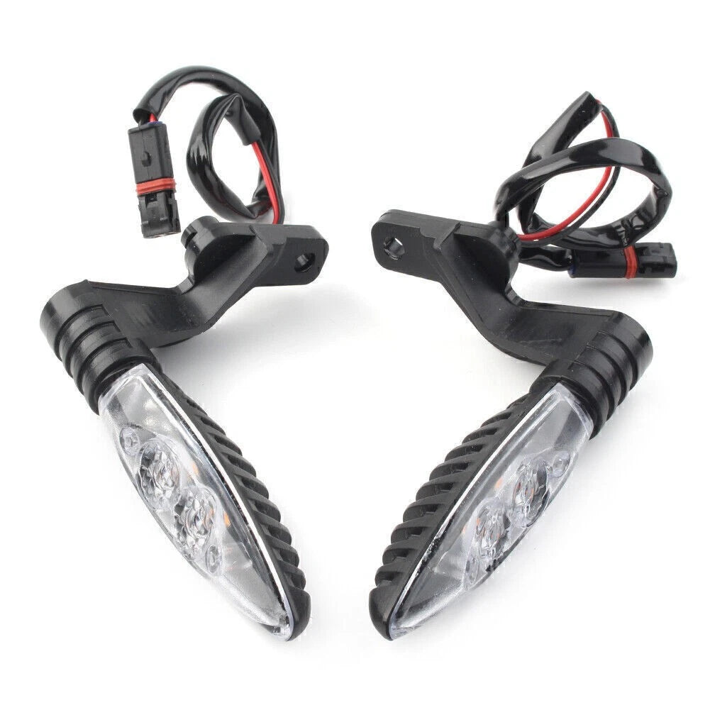 2x Amber LED  Rear Turning Signal Blinker Light for BMW F800 GS/R/S R1200 clear