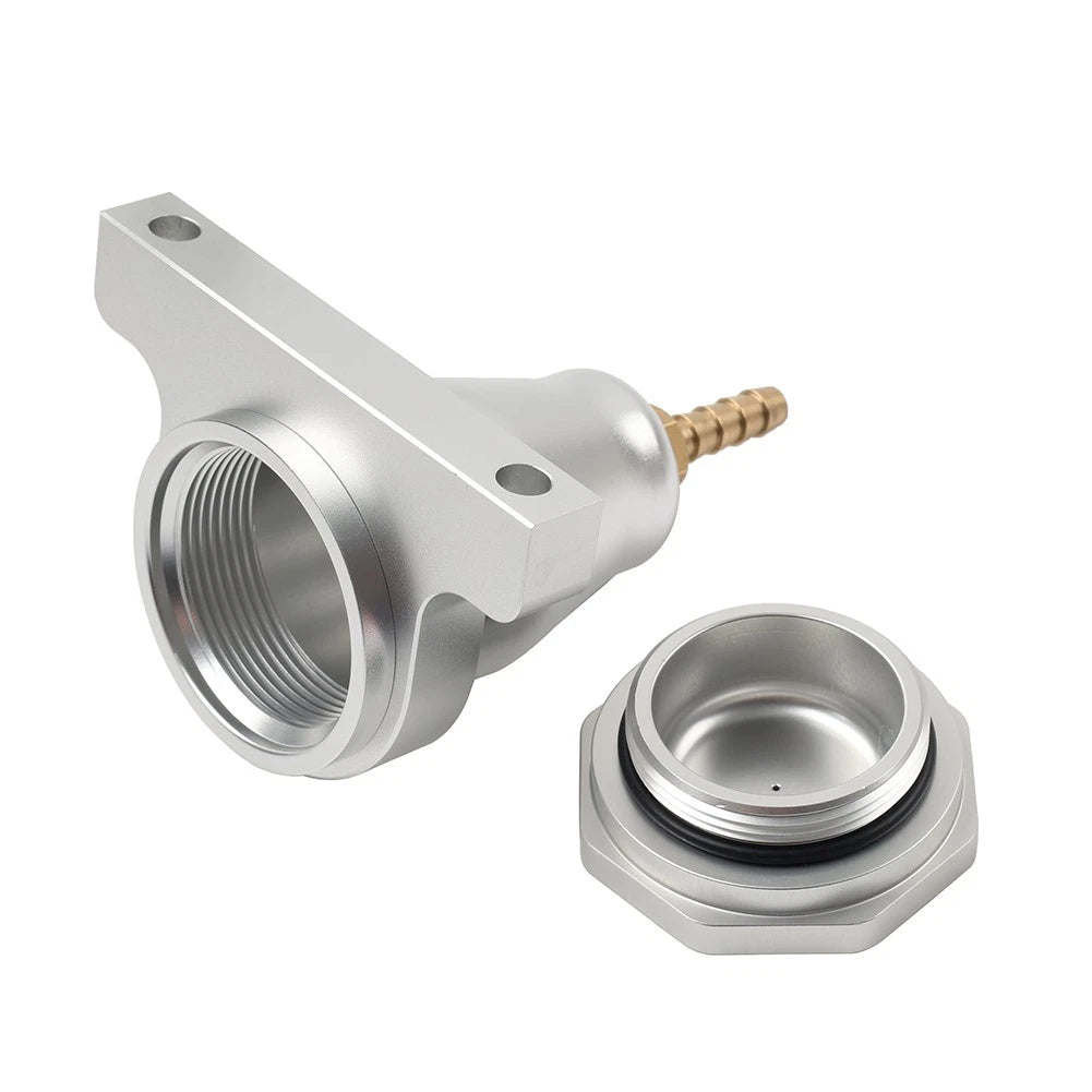 Silver Upgraded Billet Hydraulic Clutch Reservoir w/O-Ring Application Universal