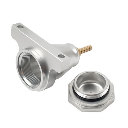 Silver Upgraded Billet Hydraulic Clutch Reservoir w/O-Ring Application Universal
