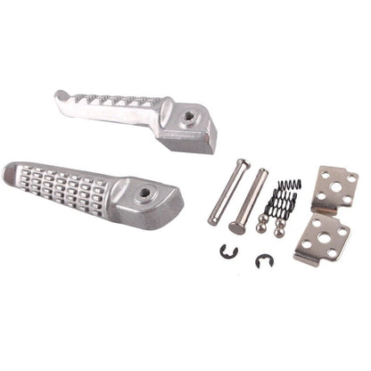 Passenger Rear Foot Pegs Footrests Brackets For Kawasaki Ninja ZX10R 2004 05