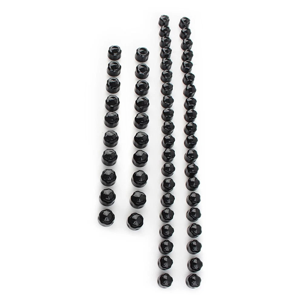 1 Set Engine Bolt Caps Cover Plastic Black For Harley Road Street Glide Softail