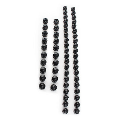 1 Set Engine Bolt Caps Cover Plastic Black For Harley Road Street Glide Softail