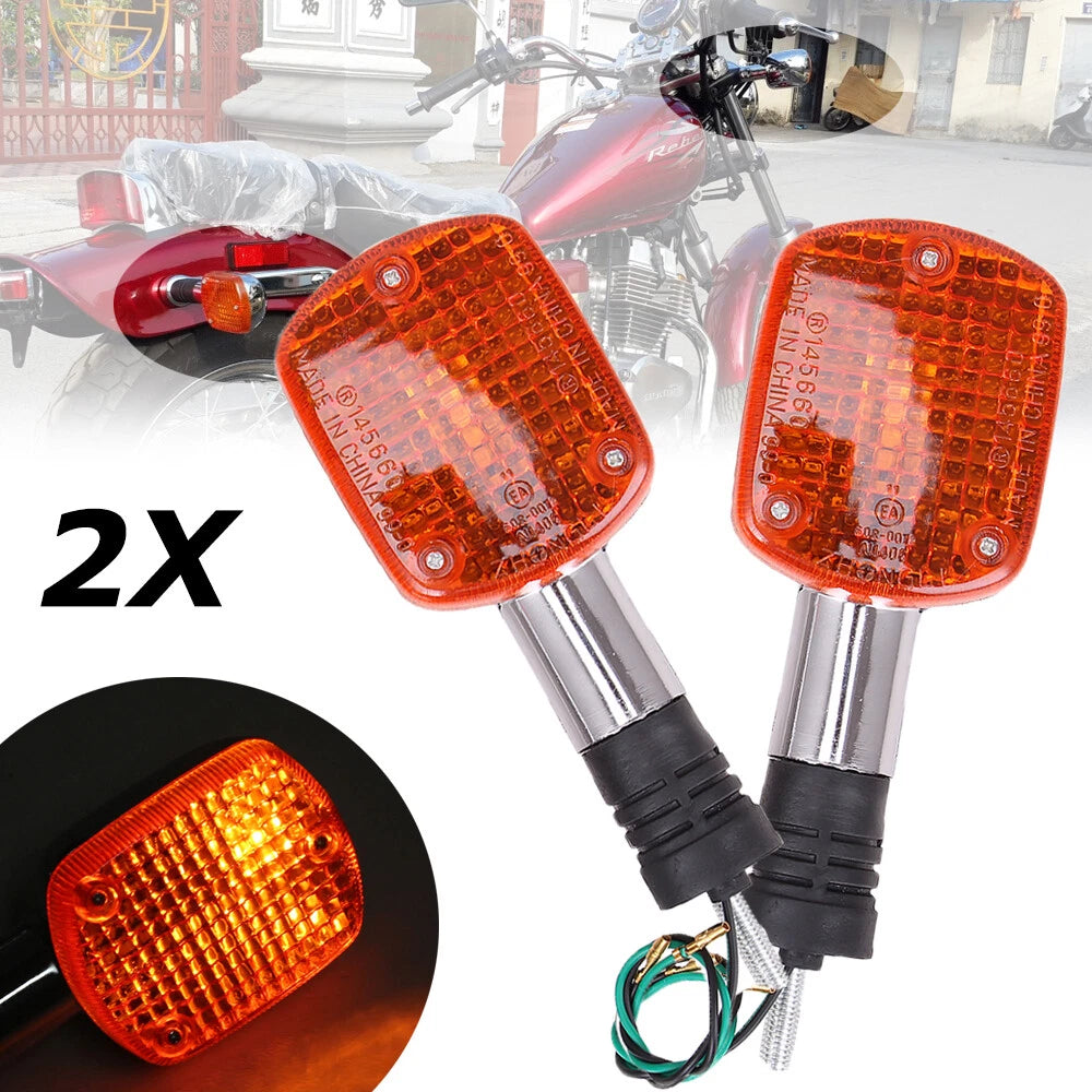 Turn Signals Blinker Light For Honda Shadow VT Steed VLX Rebel 250 400 Magna VTX