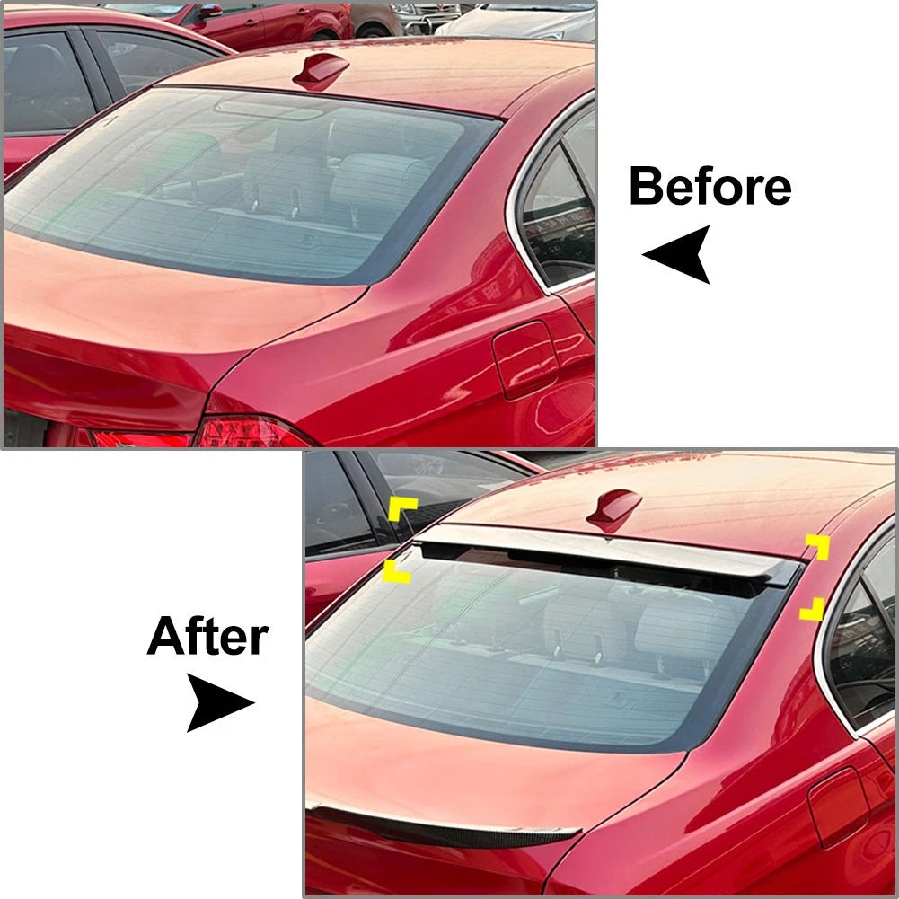 1pc ABS Rear Window Roof Spoiler Wing For BMW 3 Series E90 Sedan 2005-2012