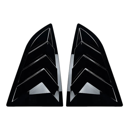 Glossy Black Rear Shutter Window Louver Cover For Subaru BRZ 2022-2024