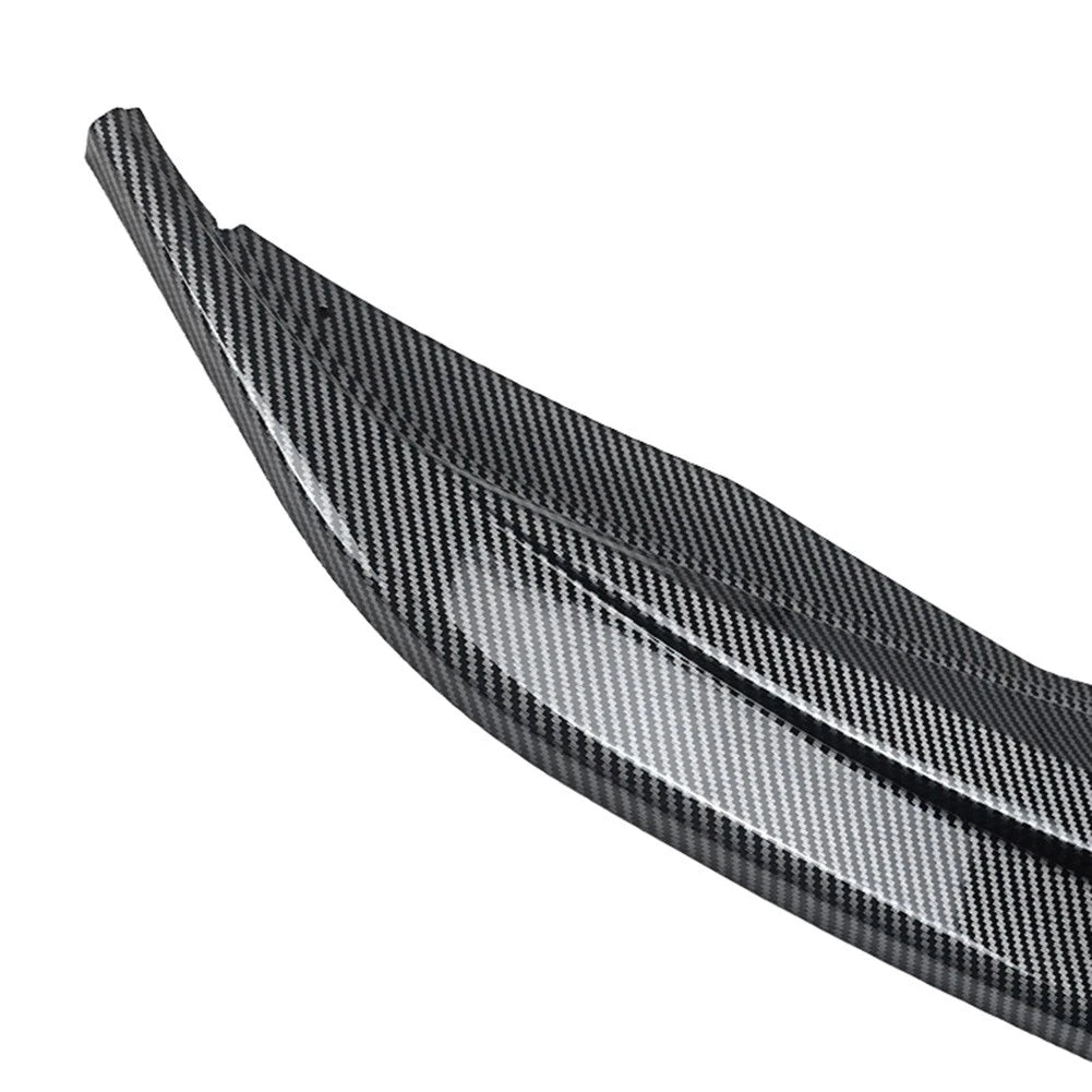 Carbon Look Front Bumper Lip Spoiler For VW Tiguan MK2 Pre-facelift 17-20
