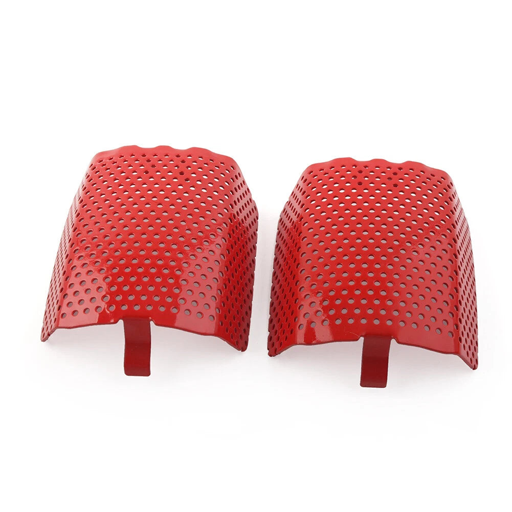 2Pcs Steel Front Caliper Screen Inserts Red For Harley V-Rod & Touring 2006-2019