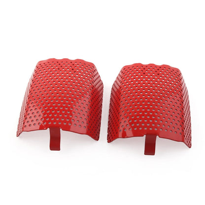 2Pcs Steel Front Caliper Screen Inserts Red For Harley V-Rod & Touring 2006-2019