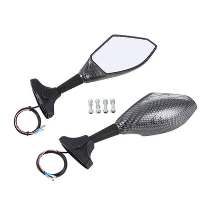 Integrated Turn Signal Mirrors For Honda CBR 600 F4i 929 954 RR F1 F2 Hurricane