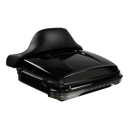 Black Chopped Trunk Pad Tail Light Mount Rack For Harley Davidson Touring 14-Up