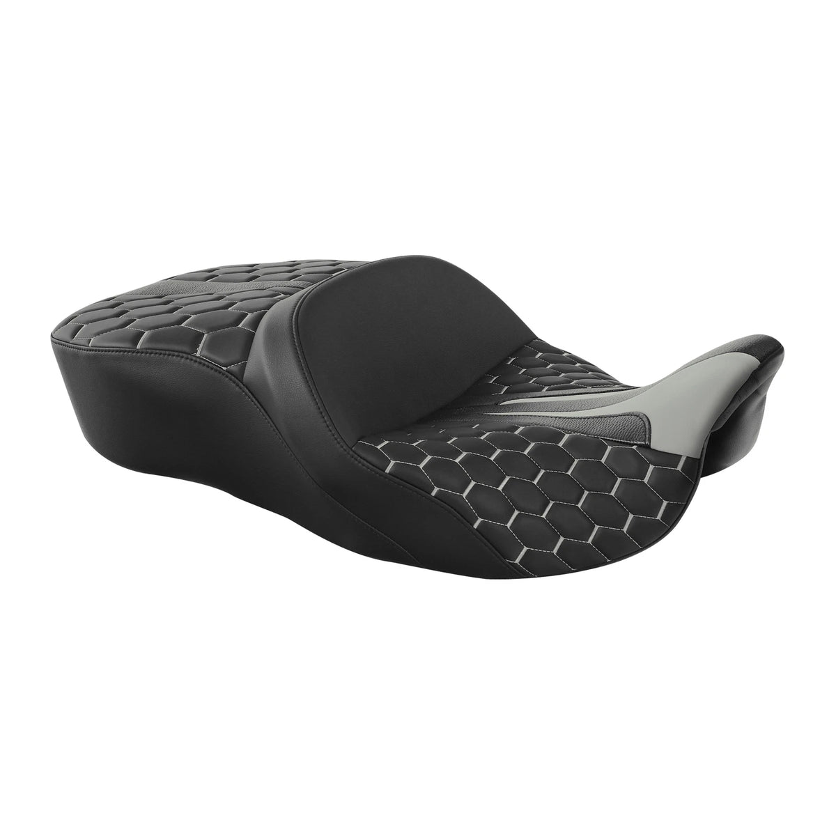Driver Passenger Gel Seat Fit For Harley Davidson Touring Road Glide King 09-23