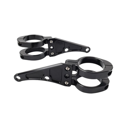 54MM Motorcycle Headlight Bracket Mount Clamp Fork Tube Holder For Harley