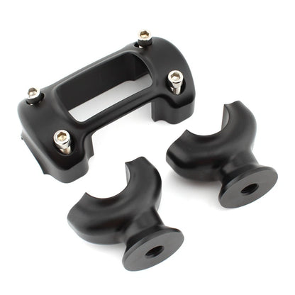 1 1/4" Handlebar 32mm Riser Top Clamp Kit For Harley Softail Street Bob Black