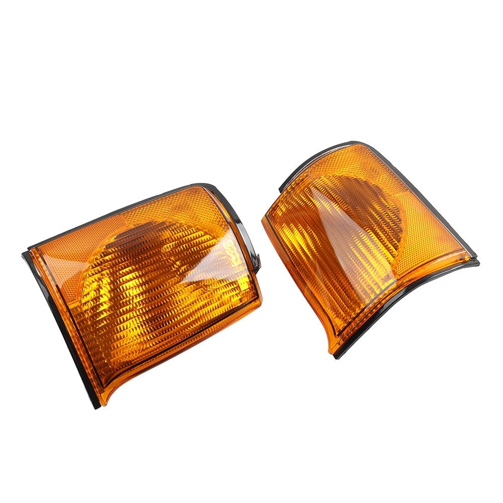 1 Pair Front Indicator Light Yellow Lens For Land Rover Discovery 2 1999-2002