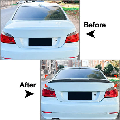 Rear Trunk Spoiler Wing For BMW 5 Series E60 M5 Sedan 2004-2010 Glossy Black
