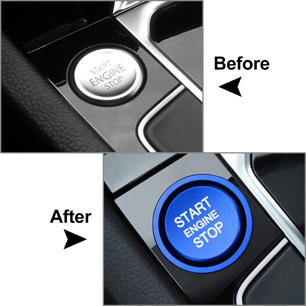 Engine Start Stop Switch Button Cover Trim Fit VW Touran Altas Jetta CC Silver