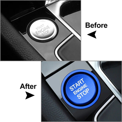 Engine Start Stop Switch Button Cover Trim Fit VW Touran Altas Jetta CC Silver