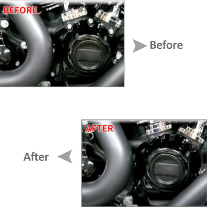 1 Set Engine Bolt Caps Cover Plastic Black For Harley Road Street Glide Softail