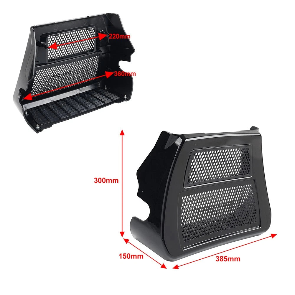 Radiator Chin Cover Lower Spoiler Grey For Harley CVO Road Street Glide 2023-25
