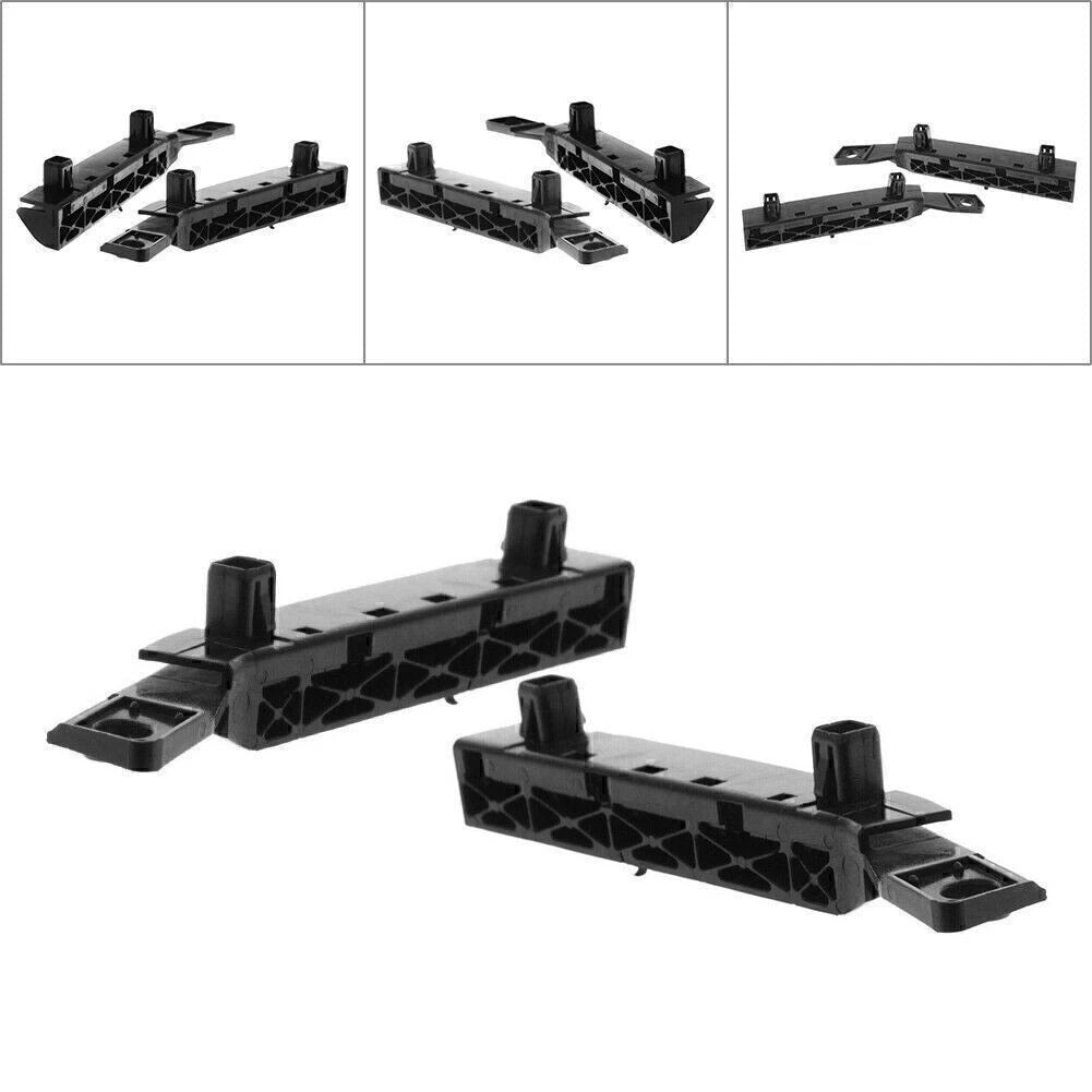 2PCS Bumper Bracket Front Left & Right Side Set Fit Nissan Versa 2007-2012 Black