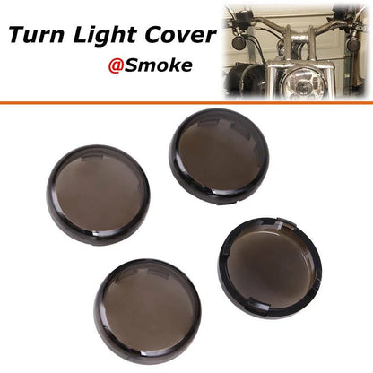 4PCS Plastic Smoke Turn Signal Light Lens Covers Fit for Harley Electra Glide US