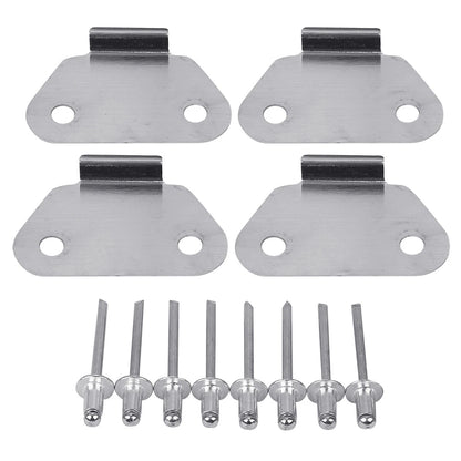 4x Hard Saddlebags Lids Wear Strike Plates Fit For Harley Touring Glide 93-13 12