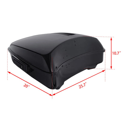 Chopped Trunk Two Up Mount Rack Fit For Harley Touring  Electra Road Glide 97-08