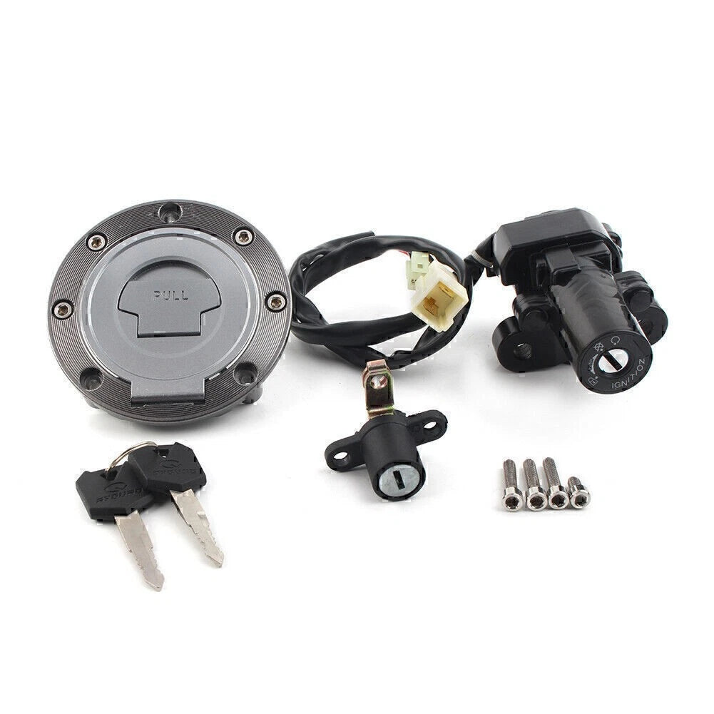 Motorbike Ignition Switch Lock Kit Gas Cap Key For Yamaha FZ09 FZ07 FZ1/FZ6/FZ8