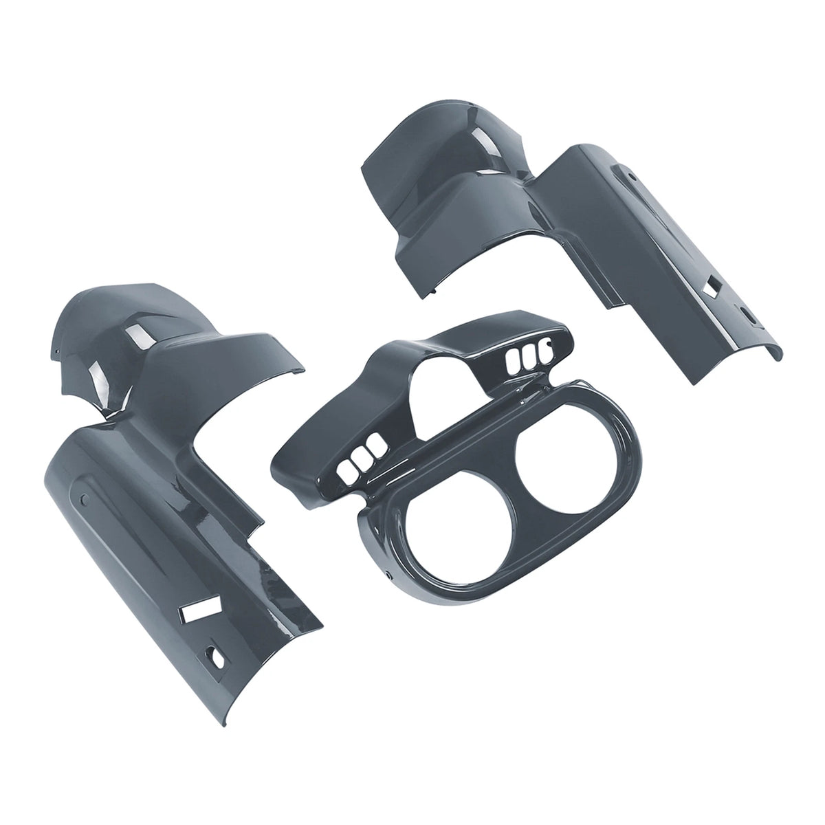 Instrument Housing Switch &Panel Trim For Harley FLTRX FLTRXS 15-Up Gunship Gray